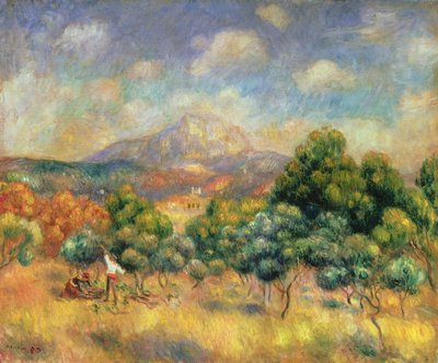 Mont Sainte-Victoire, 1889 - Pierre Auguste Renoir